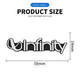 4pcs Infinity Car Hi-Fi Speaker Audio Badge Stereo Emblem Sticker Decal Logo