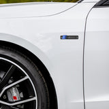 2pcs Sline S LINE Side Fender Marker Emblem Decal Badge Decorate Sport Blue