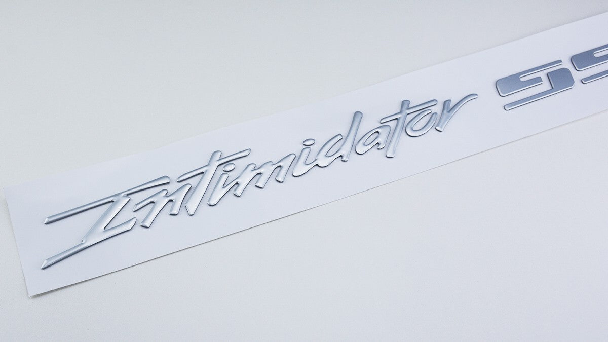 2Pc Intimidator SS Emblem Letters Badge 88980874 Silver  17 INCH