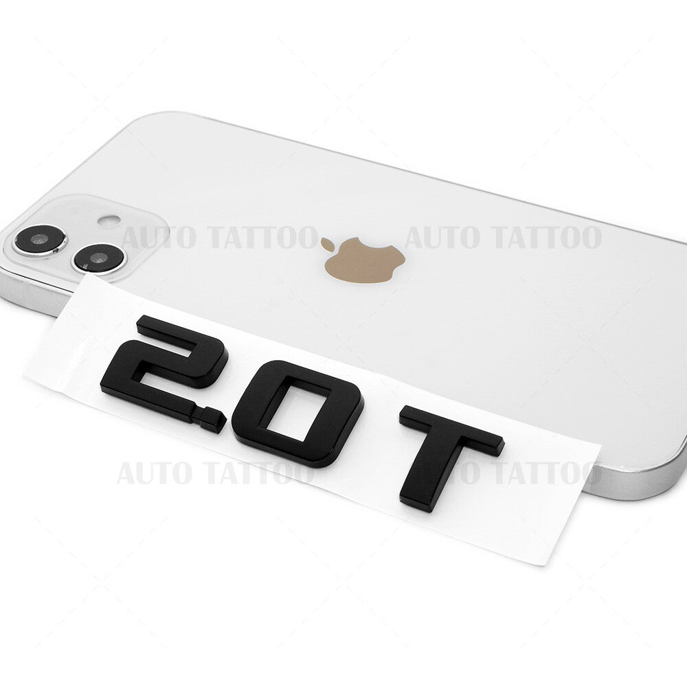 For Chevy Equinox Liftgate 2.0T Turbo Letter Logo Badge Emblem Sport Matte Black
