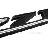 For Chevy 19-21 Silverado Z71 Fender Letter Sport Logo Emblem Badge Black White