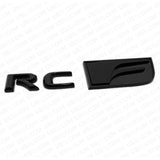 For Lexus Trunk Lid Black RCF RC F Letter Logo Badge Emblem Car Replace F-Sport