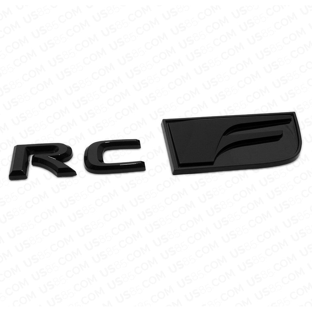 For Lexus Trunk Lid Black RCF RC F Letter Logo Badge Emblem Car Replace F-Sport