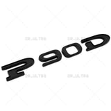 Tesla Rear Liftgate P90D Letter Nameplate Logo Badge Emblem Sport Matte Black