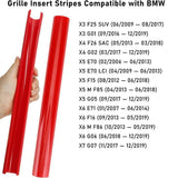 BMW X3 X4 X5 F25 G01 G02 Front Grille Grill Bar V Brace Trim Strips Cover Red