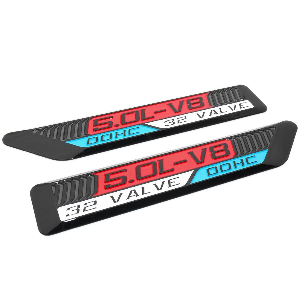 5.0L-V8 32 Valve DOHC Premium Custom Emblem S550 Coyote Soler Performance Badge