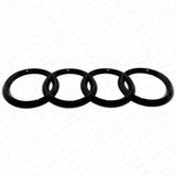 08-16 AUDI Gloss Black Rear Trunk Lid Luggage Ring Sign Badge Logo Emblem Sport