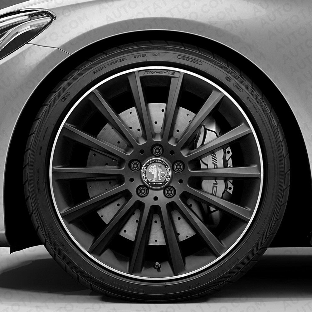 4x Mercedes AMG Laurel Edition Emblem Wheels Center Caps Hub Cover Inserts Sport