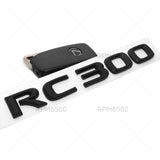 For Lexus Trunk Matte Black RC 300 Letter Logo Badge Emblem Car Replace F-Sport