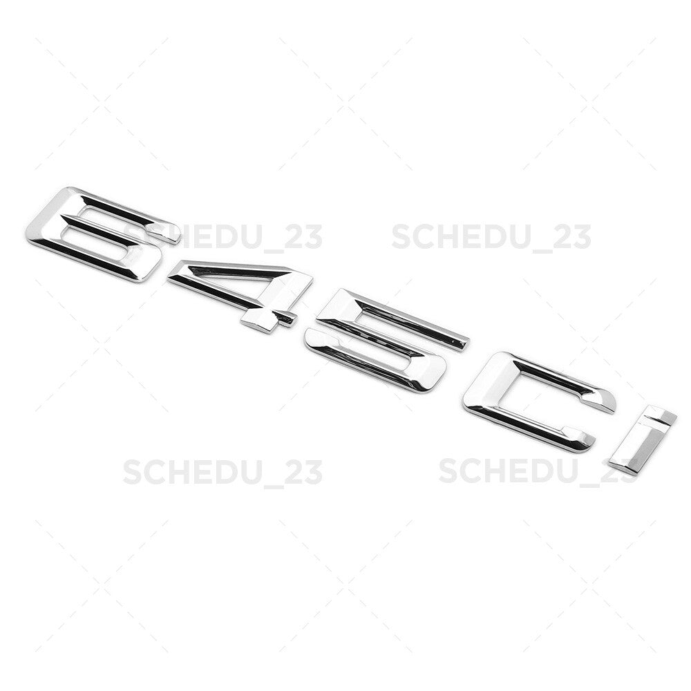 Chrome BMW 645ci Rear Trunk Lid Letter Emblem Nameplate M Performance Sport