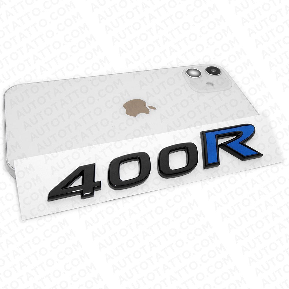 For Nissan Infiniti 400R Rear Trunk Lid Badge Emblem Nameplate Black Blue Sport