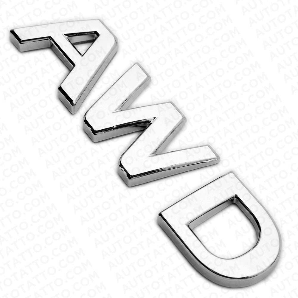 For Infiniti AWD Rear Liftgate Badge Emblem Nameplate Chrome