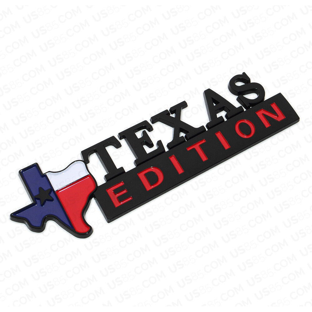 3D Fashion ABS Texas Edition Car Decal Badge Emblem Sticker for Auto Decoration