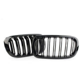 Front Kidney Grill For BMW F15 X5 F85 X5M F16 X6 F86 X6M Gloss Black Double Slat