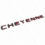 For Chevy Cheyenne Door Tailgate Badge Logo Emblem Truck Black Red Redline Sport