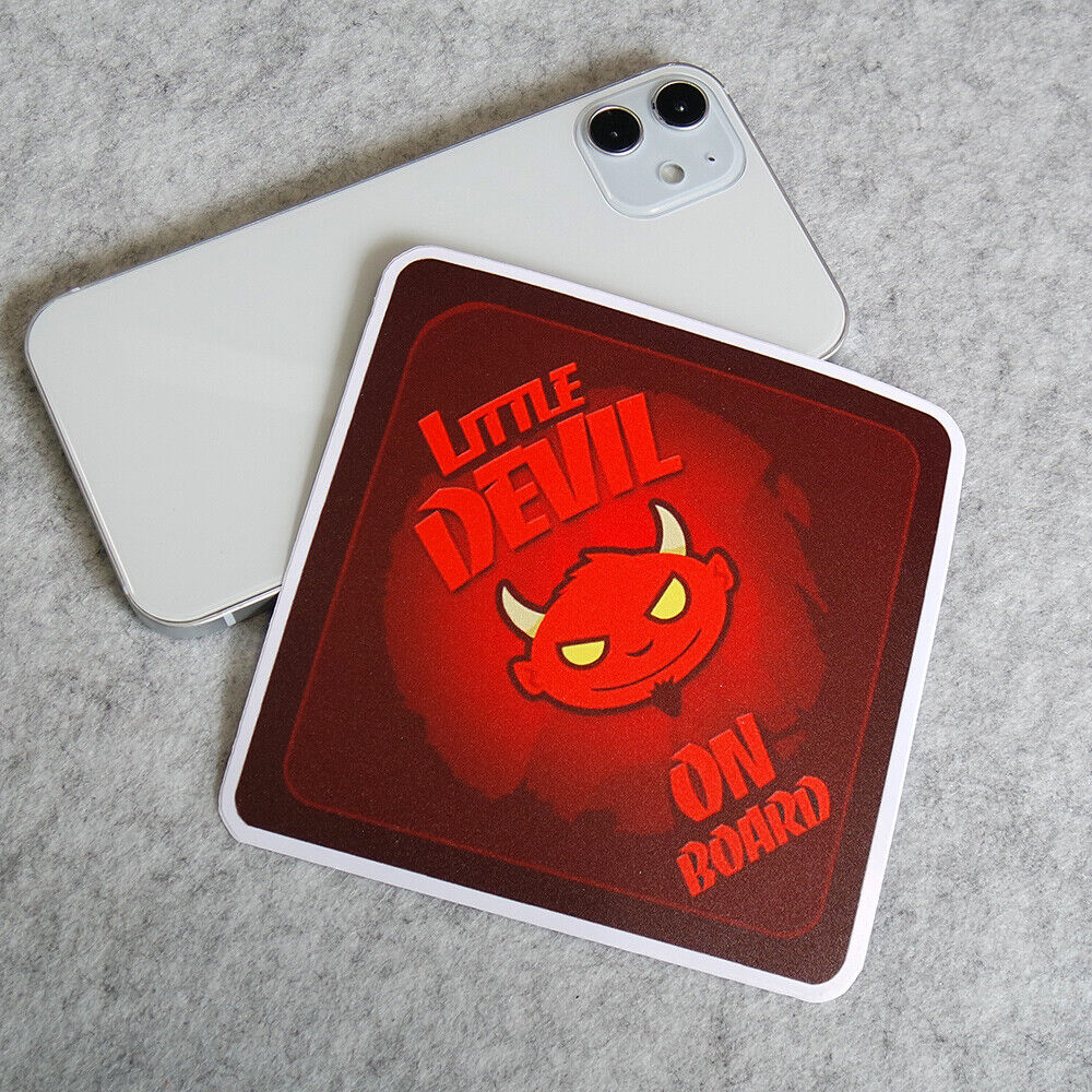Cute Little Devil On Board 3D Sticker Decal Kid Baby In Car Van Window Decorate