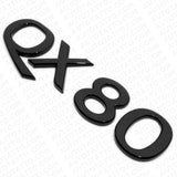 For Infiniti QX80 Rear Liftgate Logo Letter Badge Emblem Nameplate Gloss Black