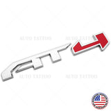 GMC Canyon Sierra AT4 Rear Tailgate Badge Logo Emblem Nameplate OEM Chrome Red