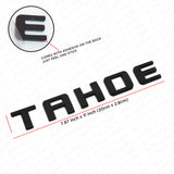 For Chevy Tahoe Front Door Liftgate Nameplates Letter 3D Emblem Z71 Matte Black