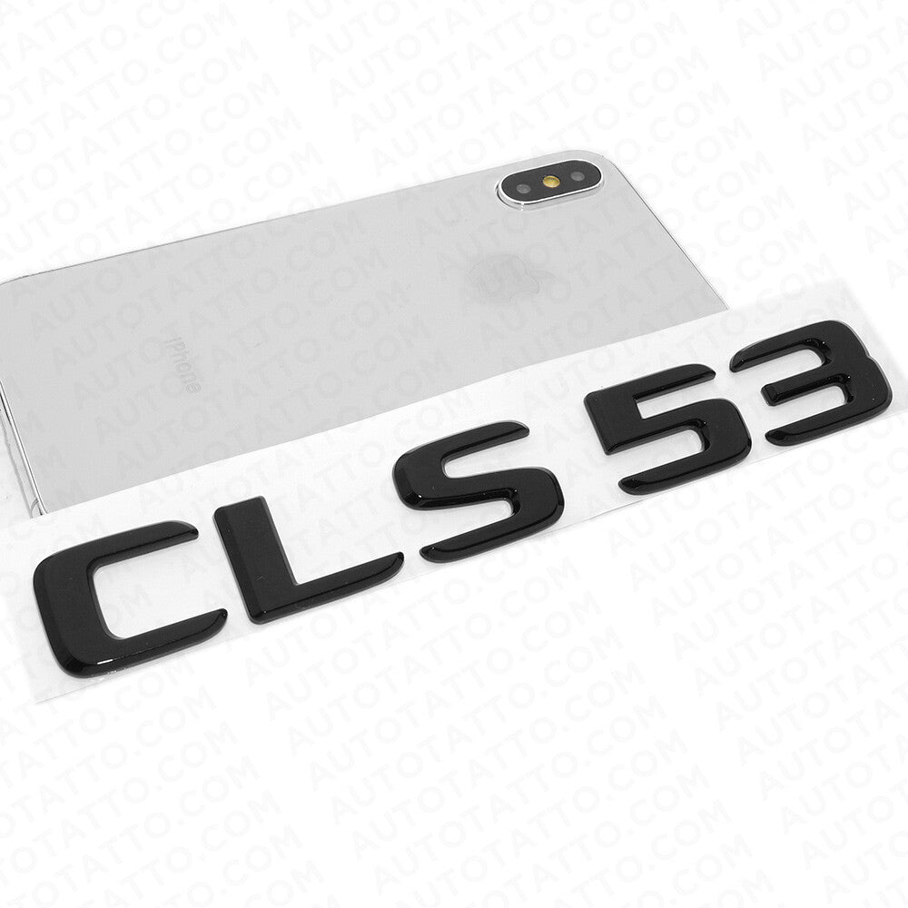 19-21 Mercedes-Benz CLS 53 CLS53 Letter Emblem Trunk Badge AMG Sport Gloss Black
