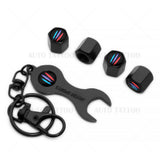 4x Hex Performance Claw Car Tire Wheels Air Stem Dust Valve Cap Cover + Keychain