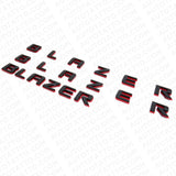 3pcs 19-23 Chevrolet Blazer Front Door & Liftgate Redline Nameplate Badge Emblem