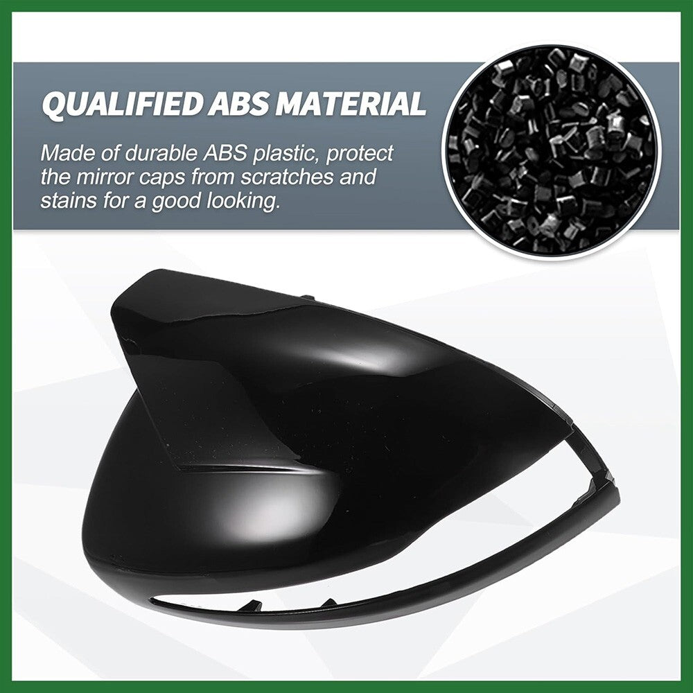 Gloss Black Mercedes W205 W213 X253 W222 C E S GLC Horn Mirror Cover Replace