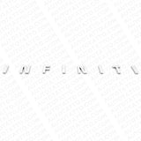 For Infiniti Rear Trunk Lid Logo Letter Badge Emblem Nameplate Sport Chrome