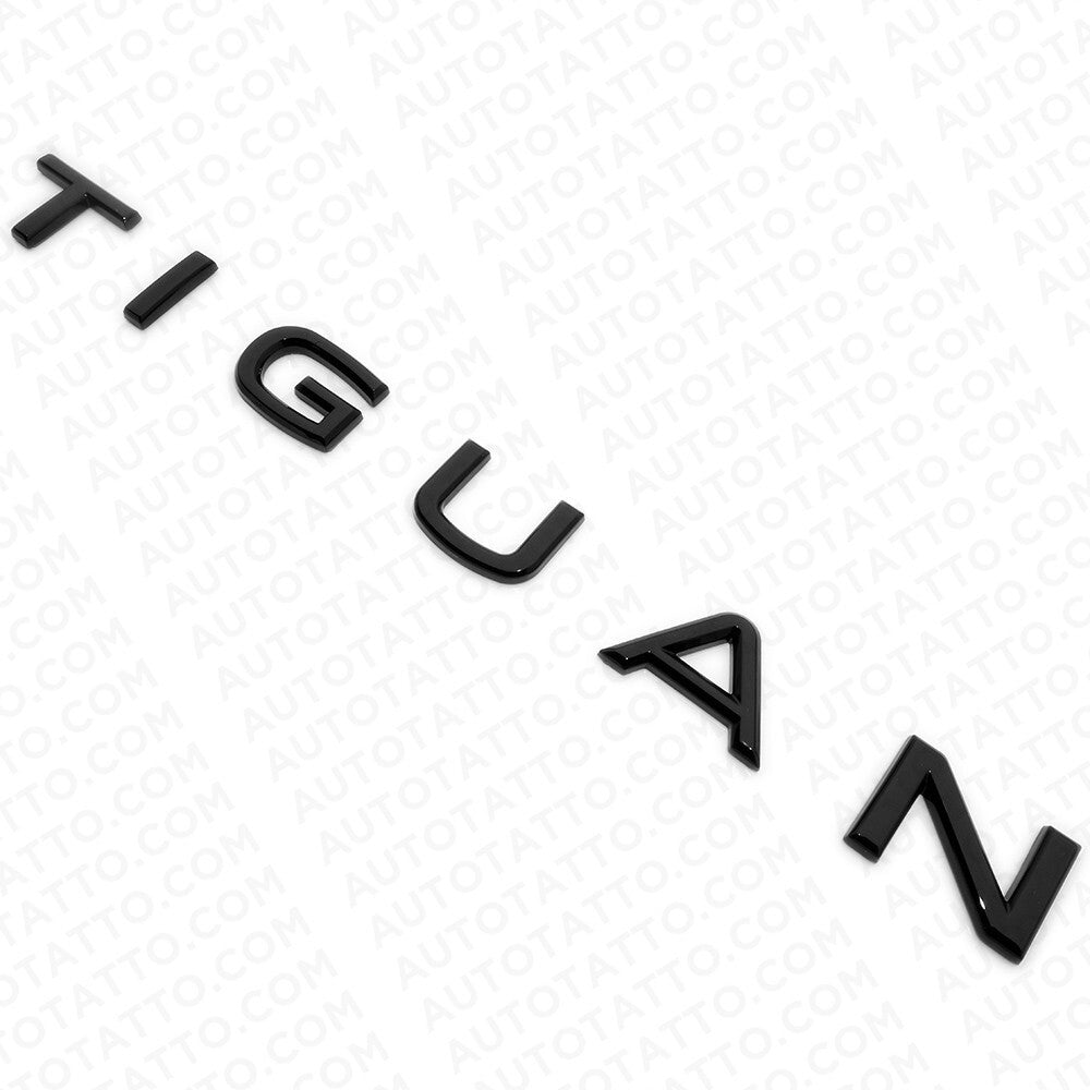 22-23 Tiguan Rear Liftgate Nmaeplate Badge Letter Emblem Gloss Black