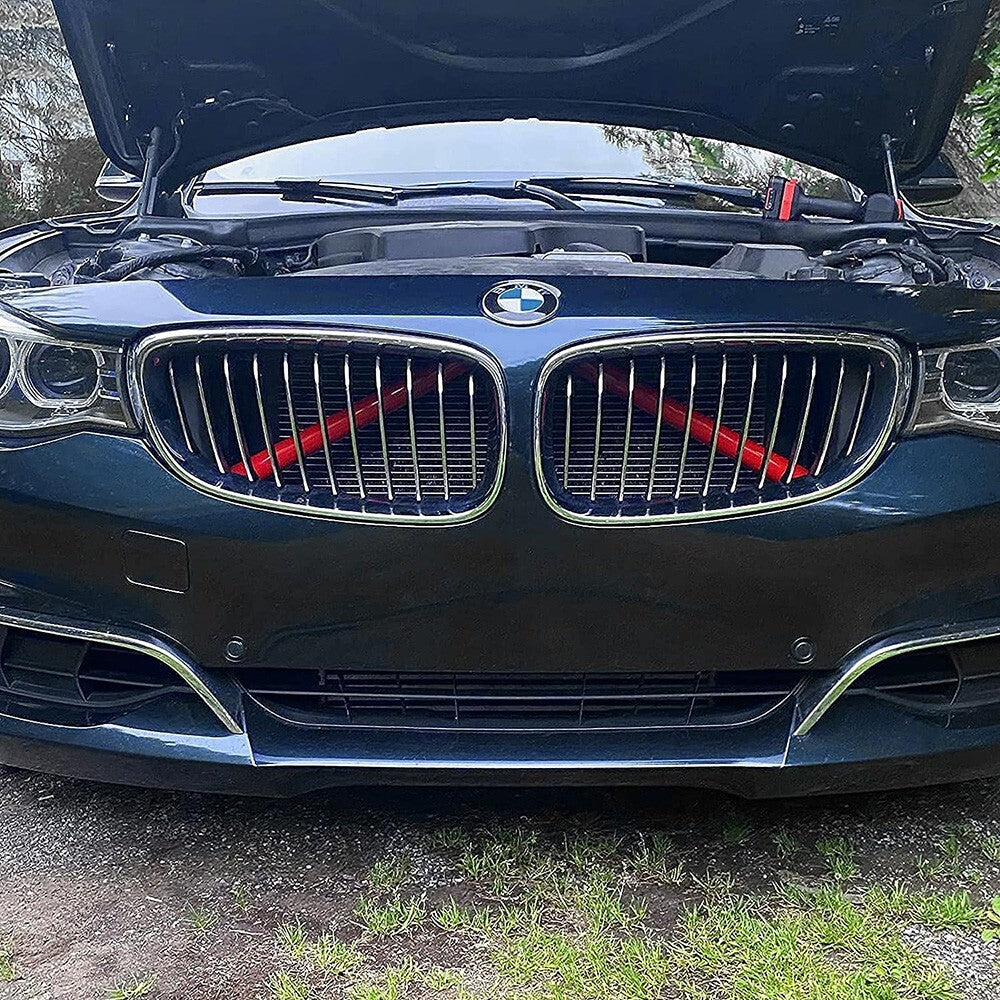 For BMW F20 F22 F31 F30 1 3 Series Front Grille Bar V Brace Trim Strip Cover Red