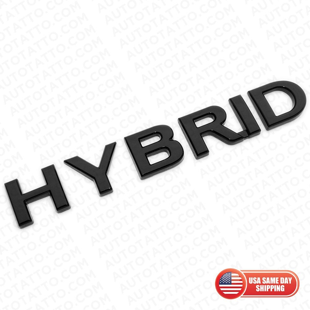 For Infiniti Hybrid Left or Right Side Fender Badge Emblem Nameplate Gloss Black