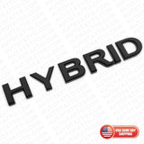 For Infiniti Hybrid Left or Right Side Fender Badge Emblem Nameplate Gloss Black