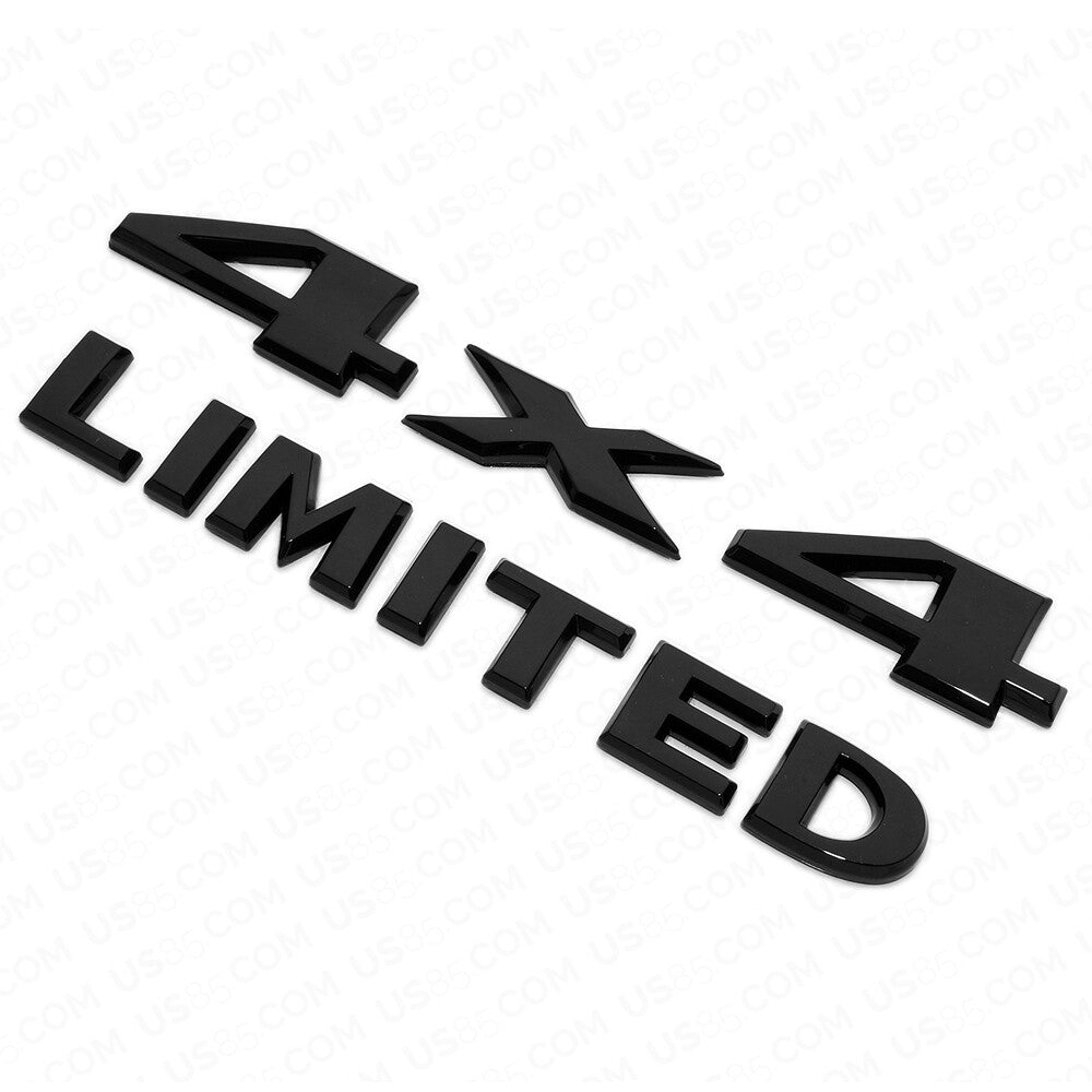 Universal ABS 4X4 Limited Car Logo Badge Emblem For Mopar Truck Gloss Black