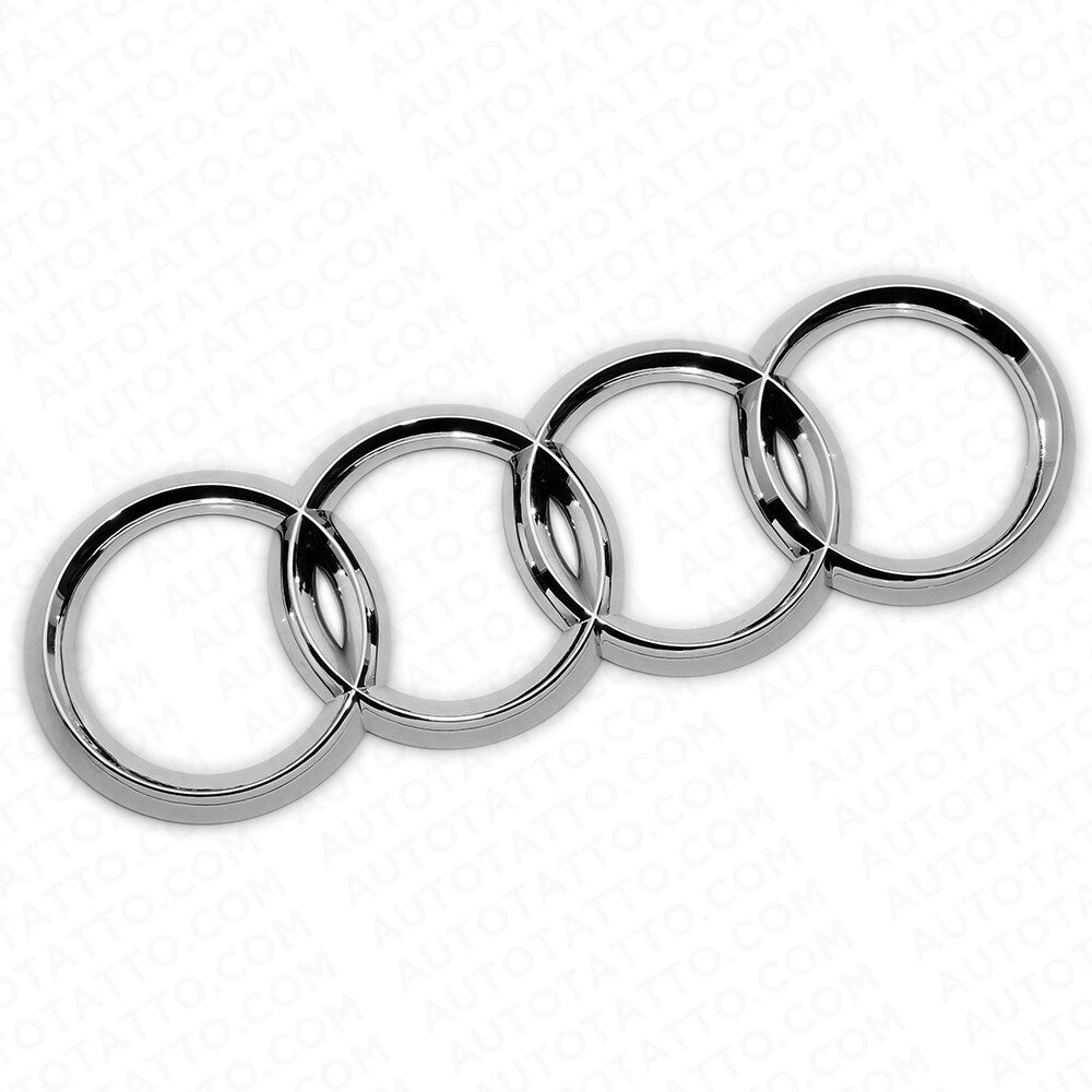 08-16 AUDI OEM Chrome Rear Trunk Lid Luggage Ring Sign Badge Logo Emblem Sport