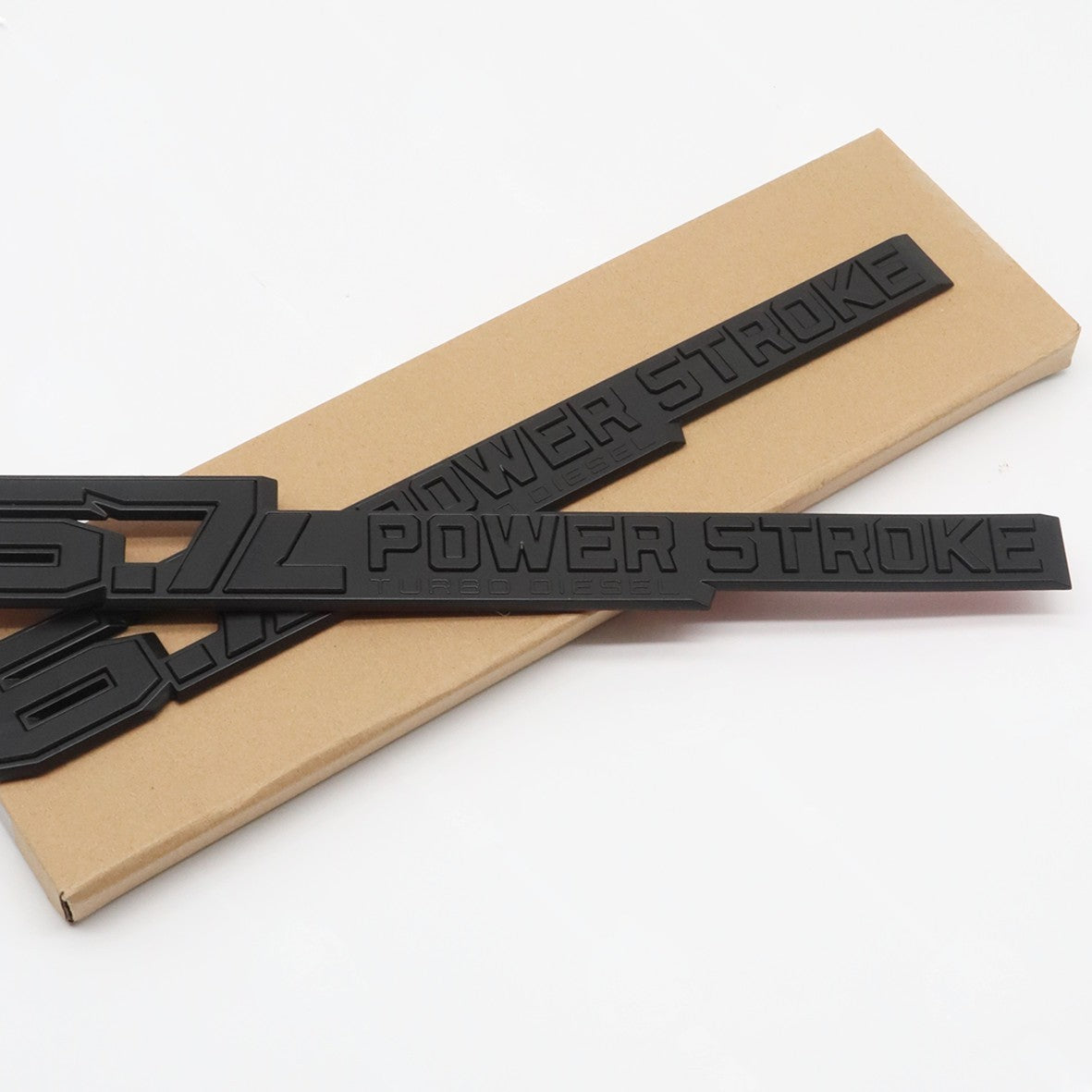 For Super-Duty 6.7L Powerstroke Diesel Black Lower Door Emblems PC3Z-9942528-B