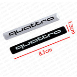 Universal Fashion Aluminum Alloy Quattro Car Decal Sticker for Auto Decoration