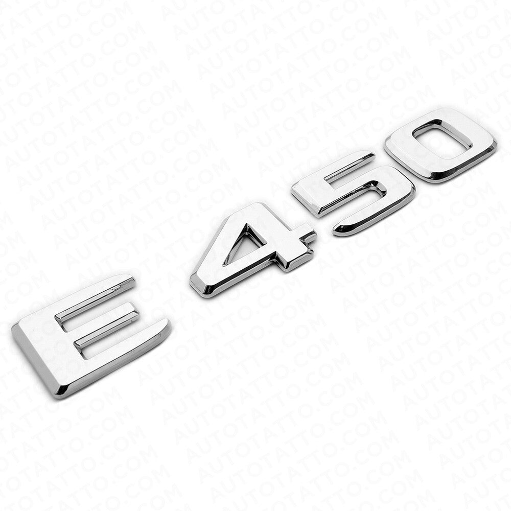 19-21 Mercedes-Benz E450 E 450 Letter Emblem Trunk Logo Badge AMG Sport Chrome