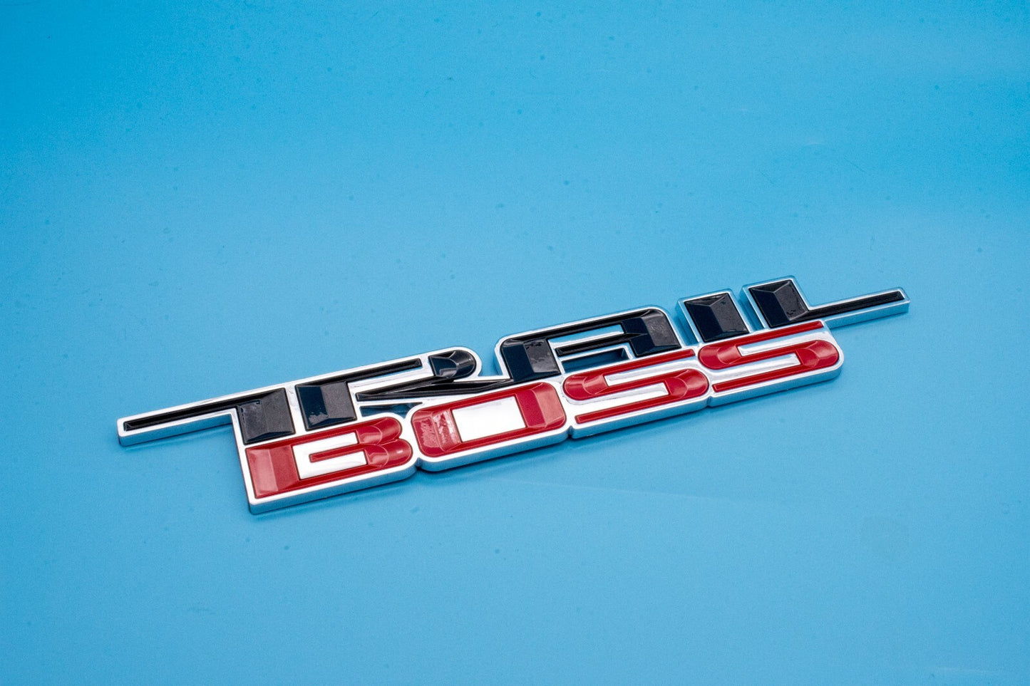 1 x Black Red 2000-2024 Silverado Z71 Trailboss Emblem Badge Nameplate