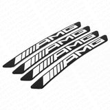 4x Mercedes AMG Edition Sport Wheels Badge 3D Sticker Logo Emblem Decoration