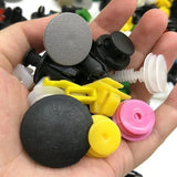 100pcs Mixed Plastic Clips Universal Door Panel Bumper Interior Auto Buckle Car Accessory