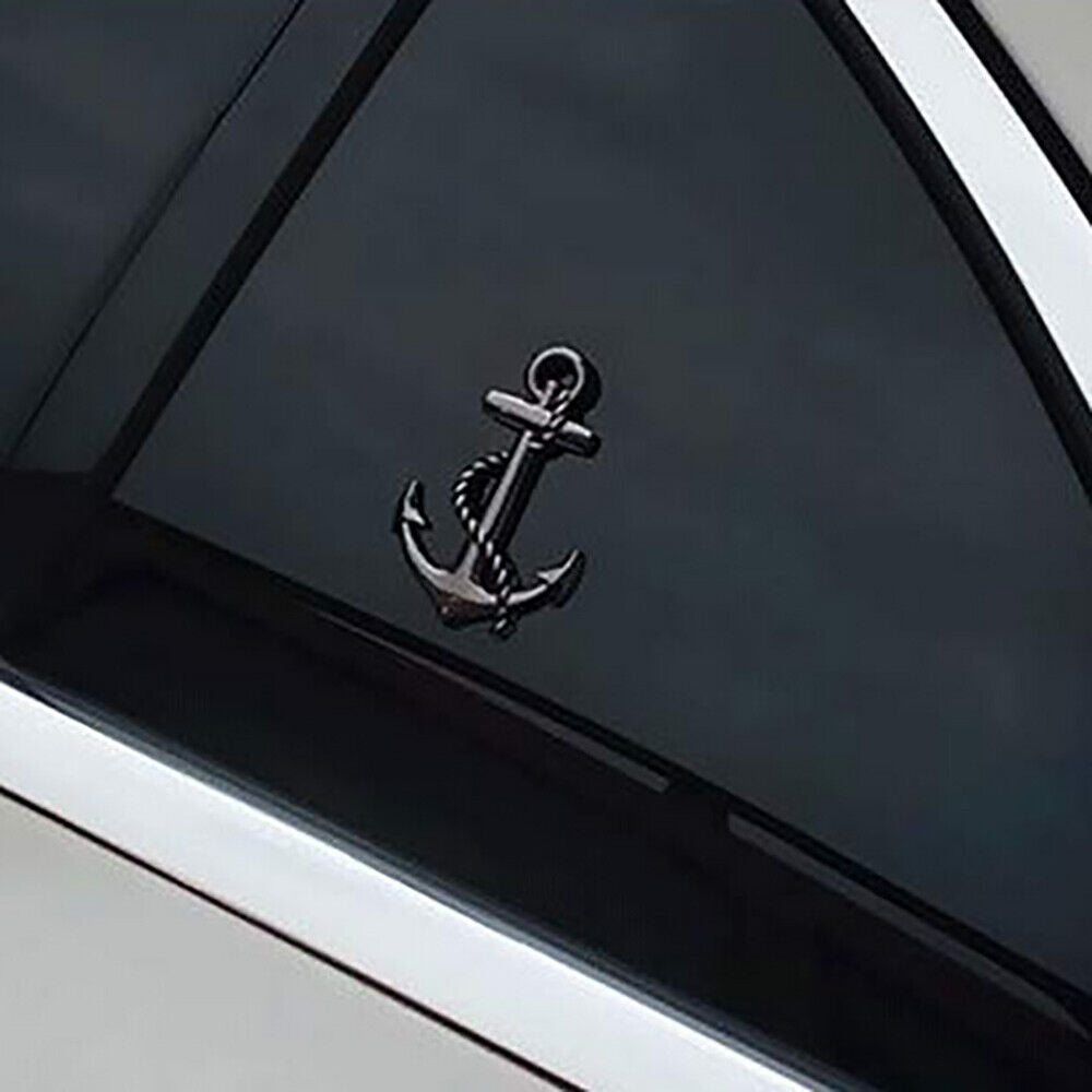 Universal 3D Fashion Metal Ship Anchor Car Decal Sticker for Auto Decoration