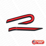 Universal MK8 Lettering Tailgate Rear Logo Badge Nameplate Emblem Sport Black