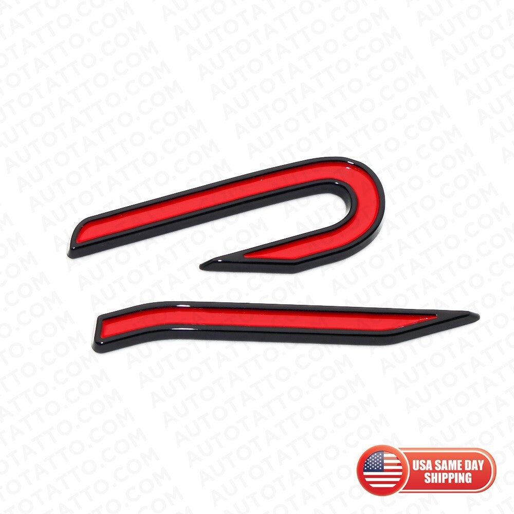 Universal MK8 Lettering Tailgate Rear Logo Badge Nameplate Emblem Sport Black