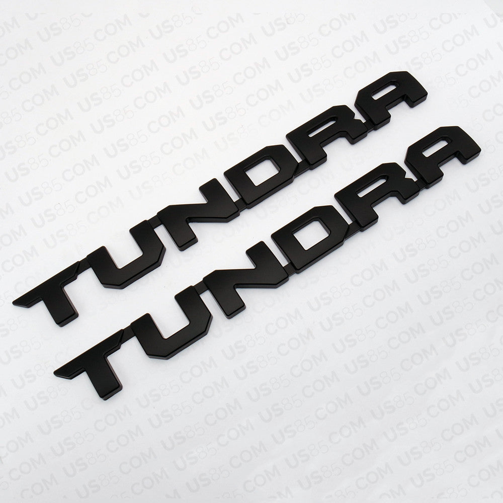 Set 3D Tundra 4x4 I-Force 5.7L V8 TRD PRO Black Out Nameplate Logo Emblem Kit