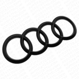 12-18 Audi A7 S7 RS7 Rear Liftgate Trunk Sign Logo Ring Badge Emblem Matte Black