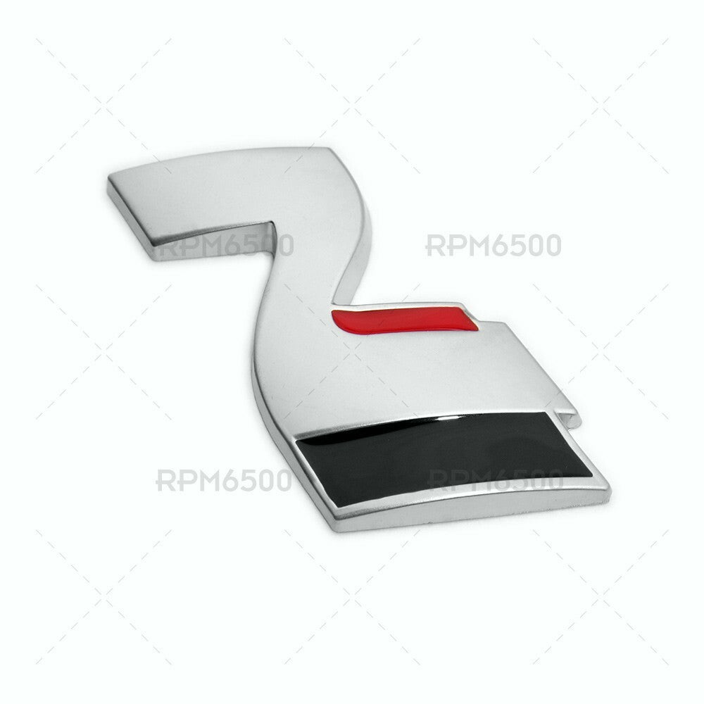 Universal Sport Rear Liftgate Trunk Logo Badge Nameplate Emblem Silver & Black