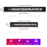 BMW M Performance Door Plate Sill Scuff Cover Scratch Decal Sticker Protector