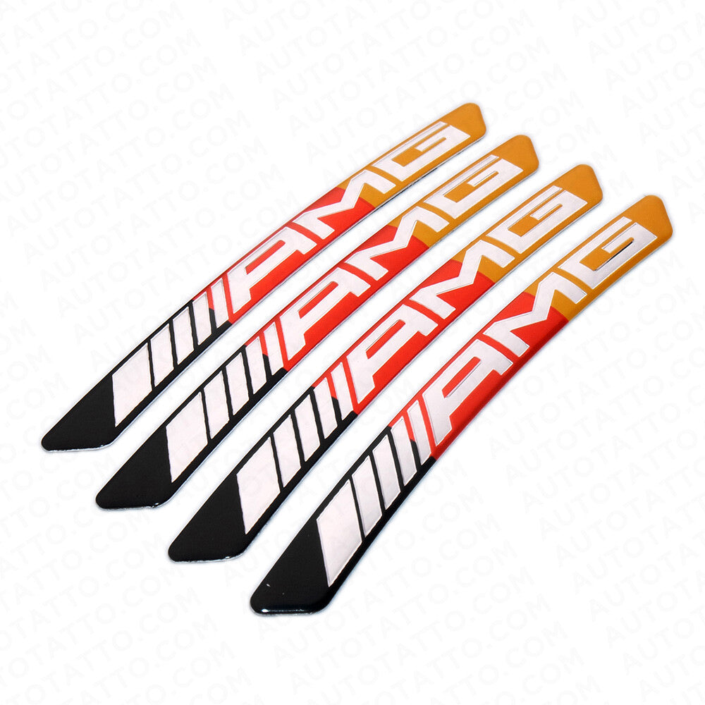 4x Mercedes AMG Edition Sport Wheels Badge 3D Sticker Logo Emblem Decoration GER