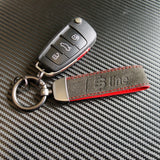 Sline Fashion Alcantara Suede Car Key Fob Keychain Strap Ring Gift Decorate