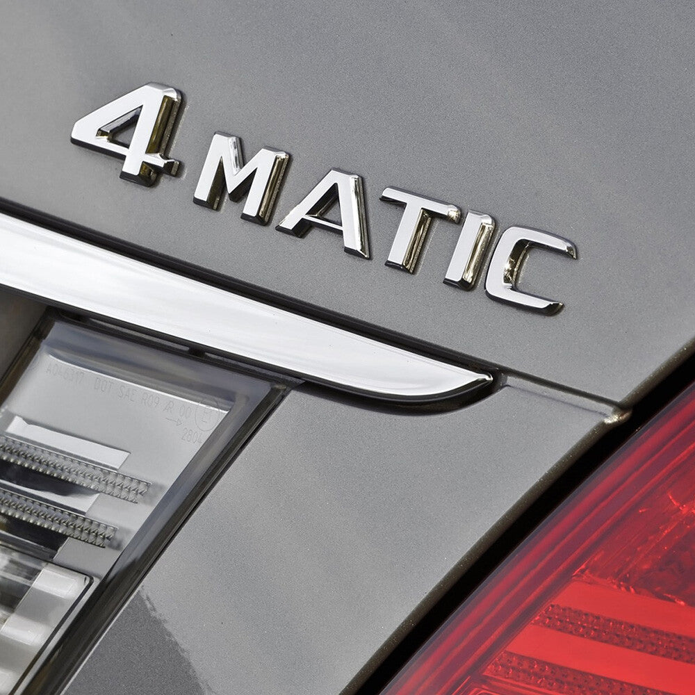 99-14 Mercedes 4 Matic Emblem 3D Trunk Logo Letter Sport Badge AMG - OEM Chrome